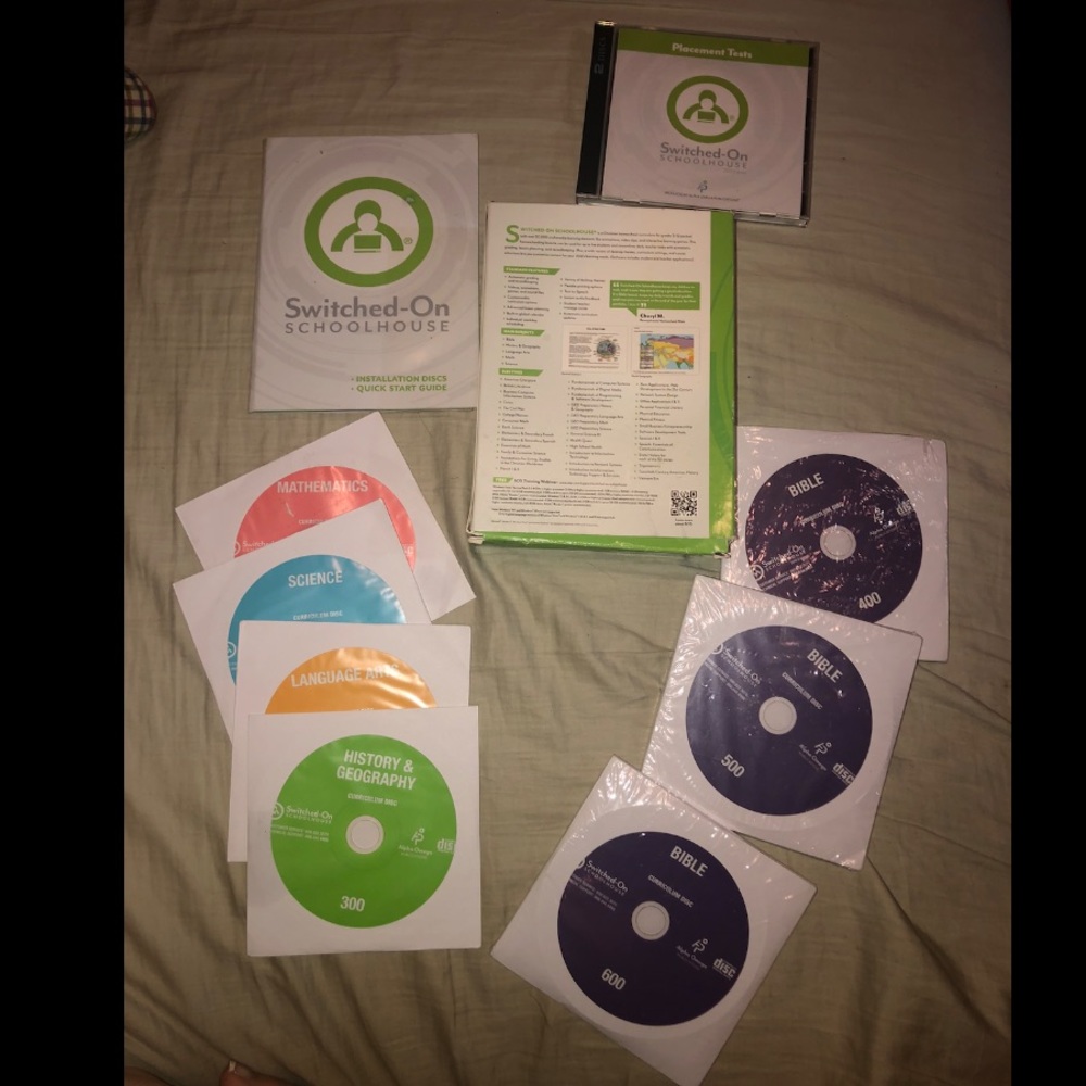 NEW Christian Homeschool 4 grades 6 subjects ALPHA OMEGA Switched On SchoolHouse